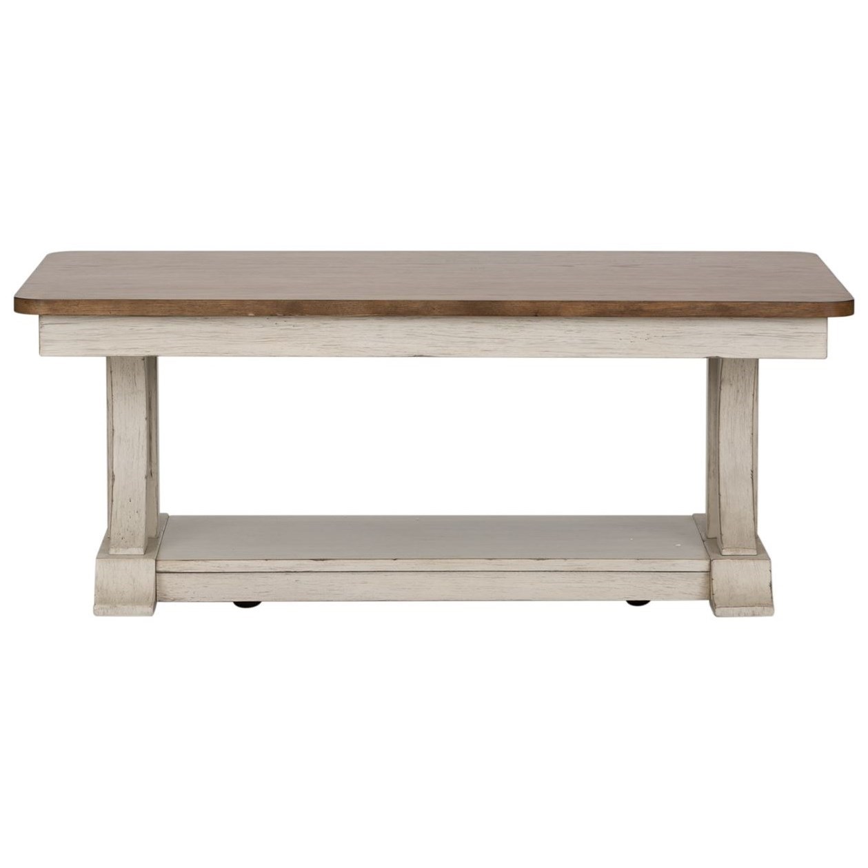 Liberty farmhouse reimagined antique white extendable dining table deals